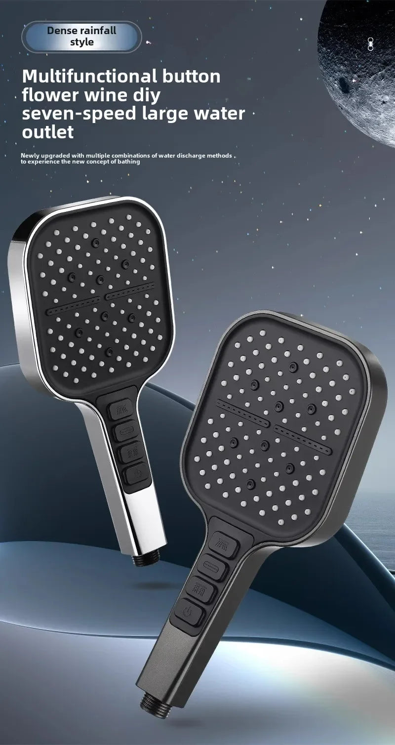 Large Shower Head 7 Modes Adjustable Shower Head