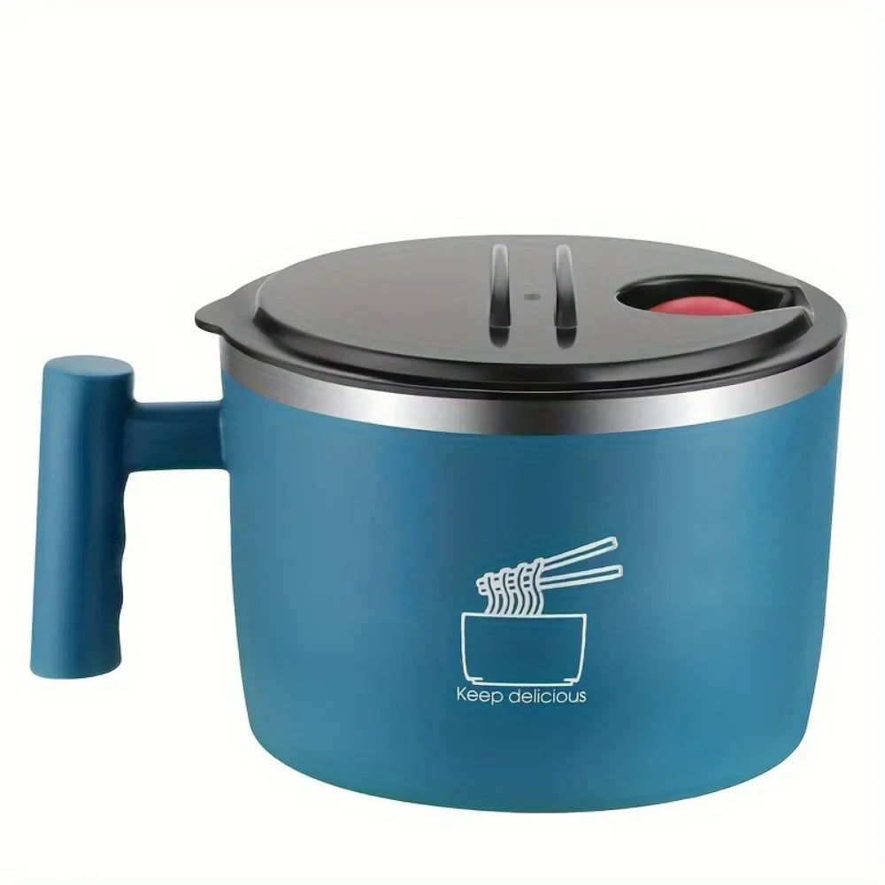 Ramen Bowl, Lunch Container,1000ml Large Thai Soup Bowls, Tableware with Phone Stand