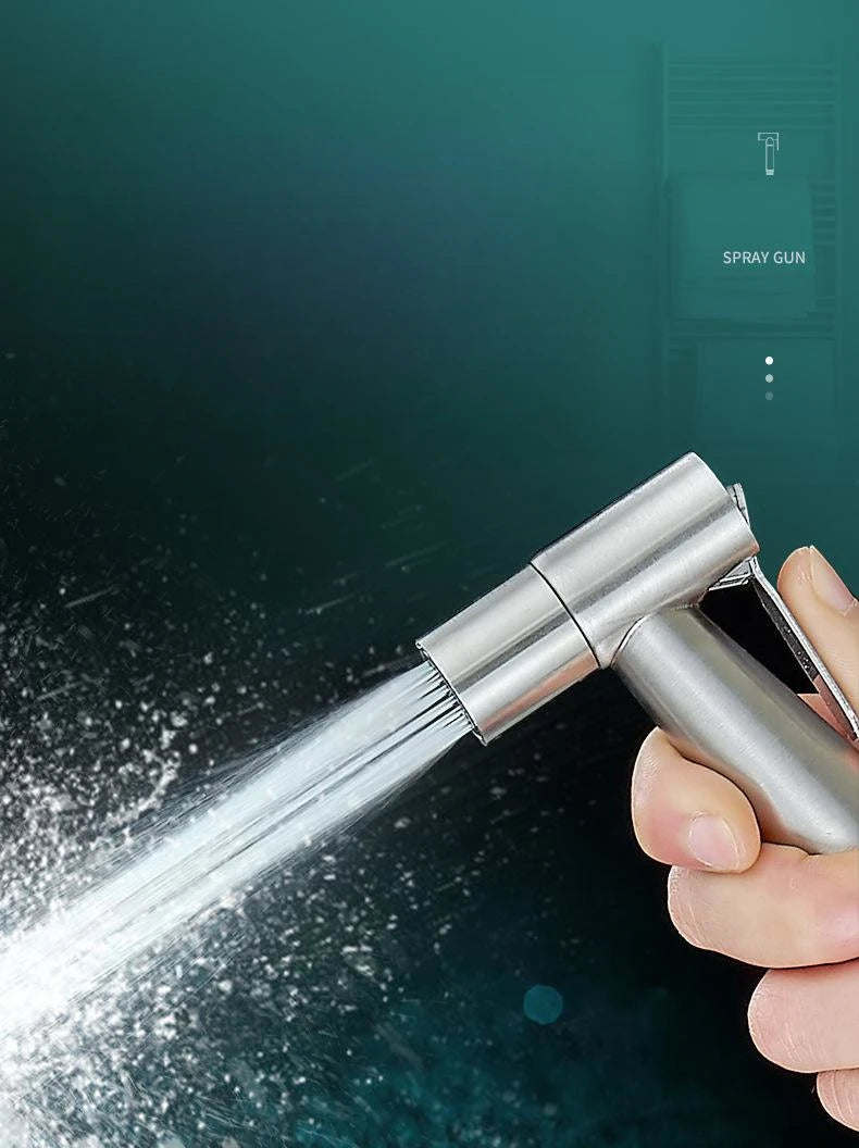 304 Stainless Steel Spray Gun Shower Handheld Bidet Sprayer Set