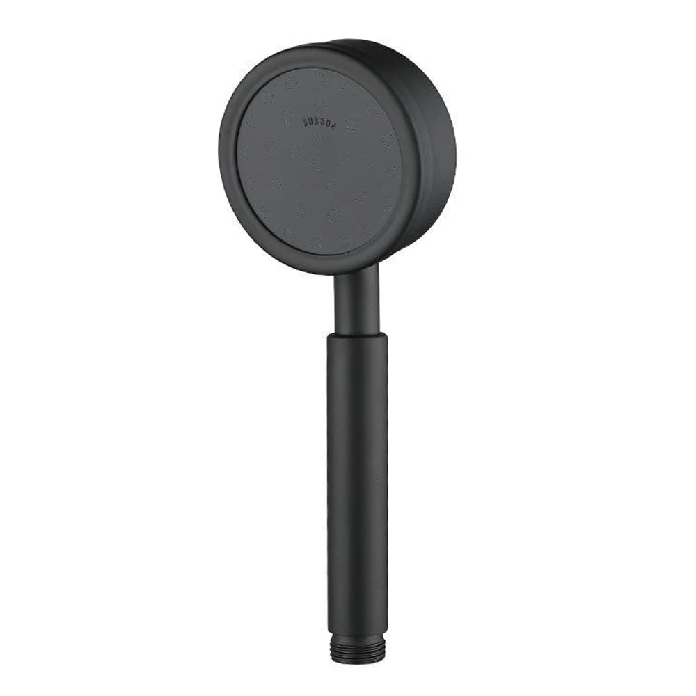 Black Stainless Steel Shower Head Fall resistant Durable High Pressure Showerhead