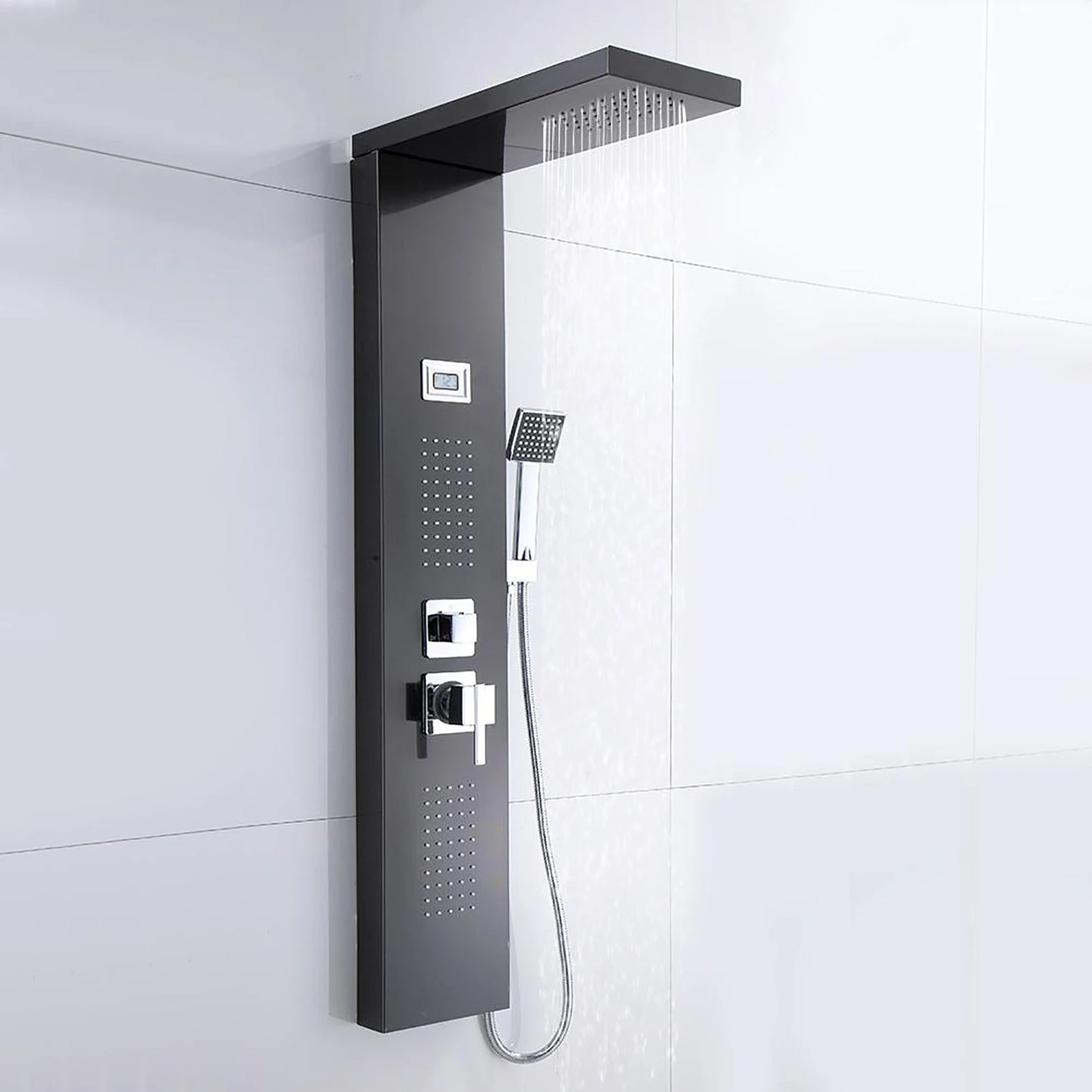 Bathroom Shower Panel Rain Waterfall Spray with Handshower Kit