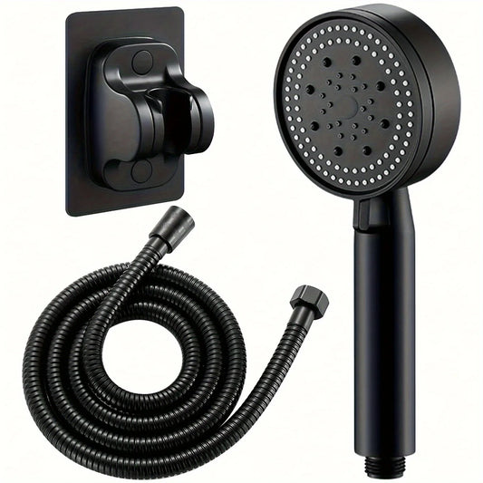 3pc Luxurious Pressurized Handheld Shower Head - 5 Modes Adjustable Water Output, Thermostatic Control, Polished Finish