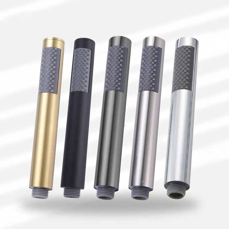 Handheld Cylindrical Stainless Steel Booster Shower Head