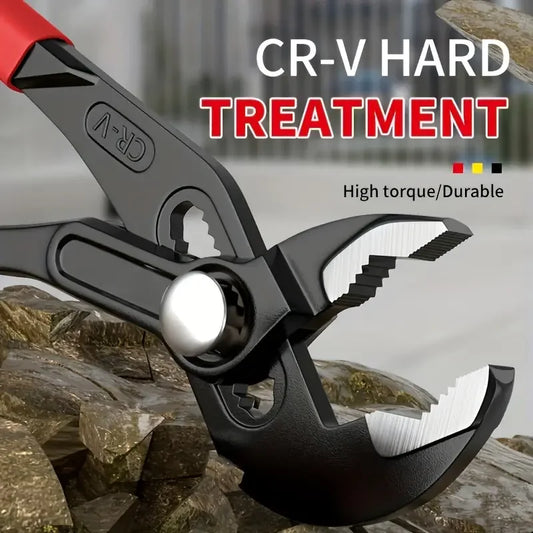 Adjustable Multifunctional Pump Pliers, Large Opening Pipe Pliers, Multipurpose Power Pliers for Plumbing & DIY Projects