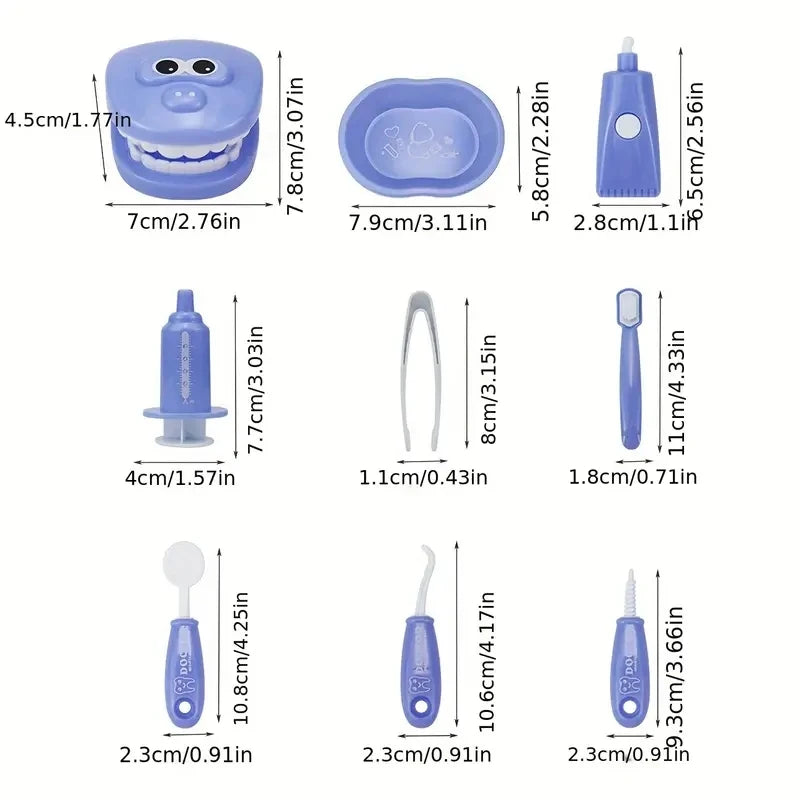 Children Montessori Toys , Dentist Check Teeth Model Doctors Role Play