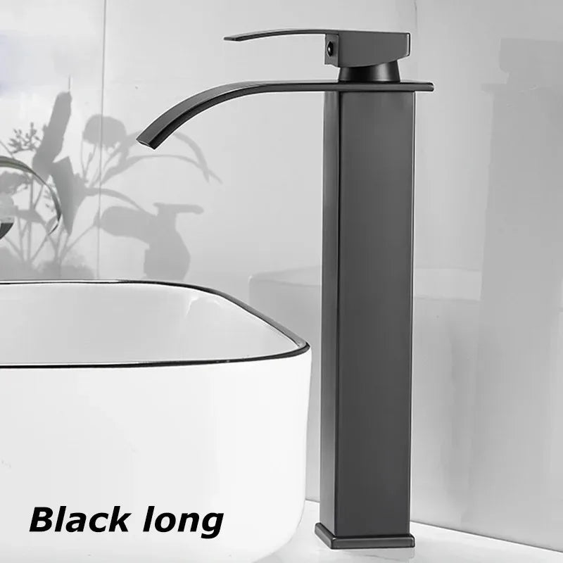 Hot and Cold Water Waterfall Dragon Head Washbasin Single Faucet