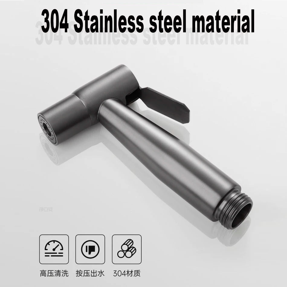 Handheld Toilet Bidet Faucet Sprayer Stainless Steel