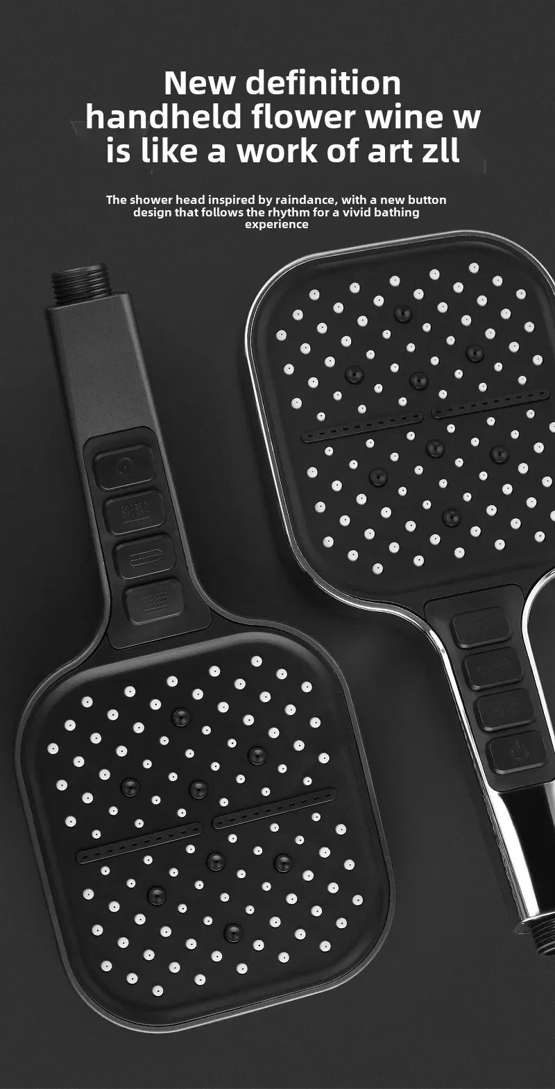 Large Shower Head 7 Modes Adjustable Shower Head