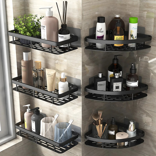 Bathroom Shelf Bathroom  Rack, Wall Shelves, No Drill Shelf