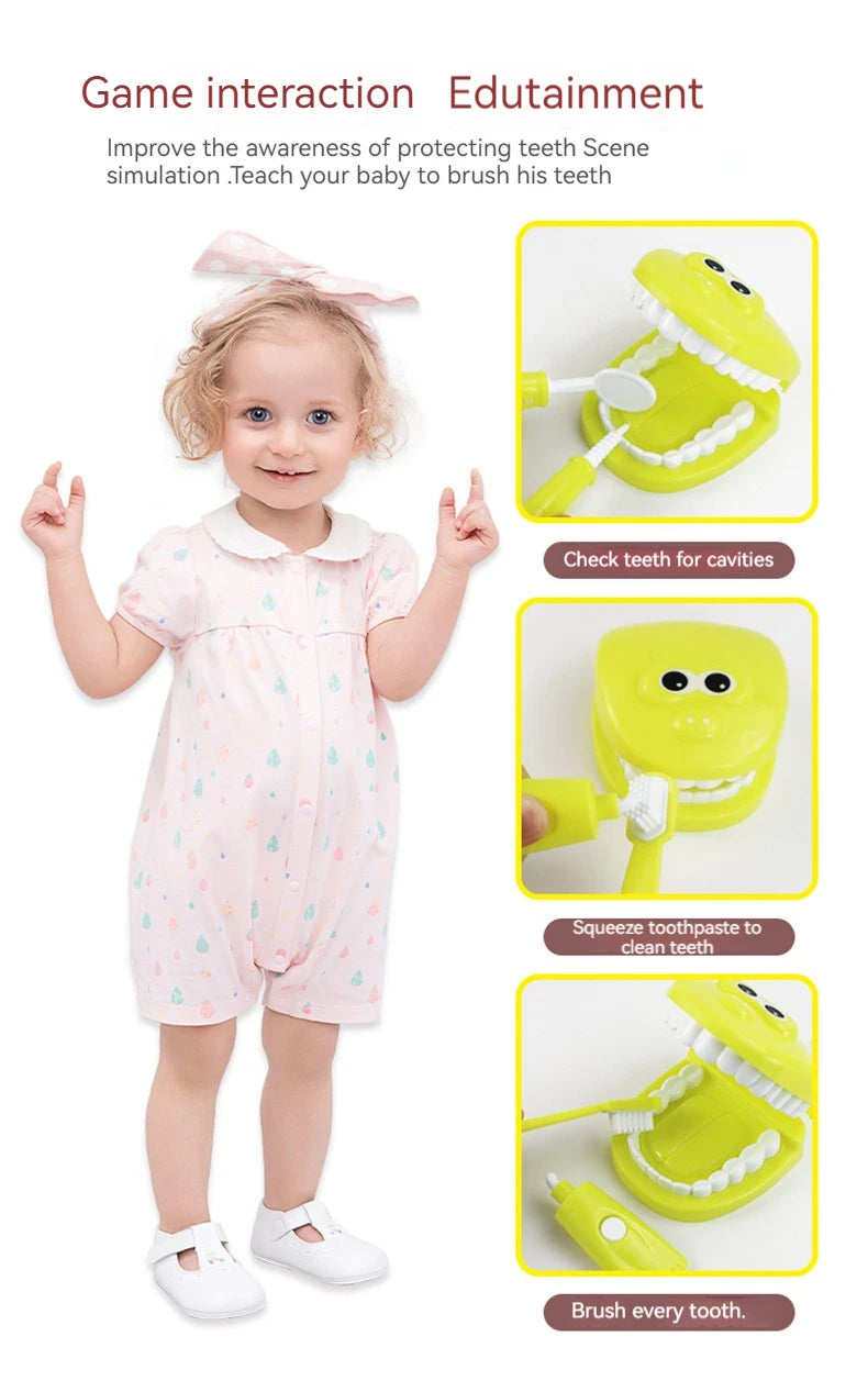 Children Montessori Toys , Dentist Check Teeth Model Doctors Role Play