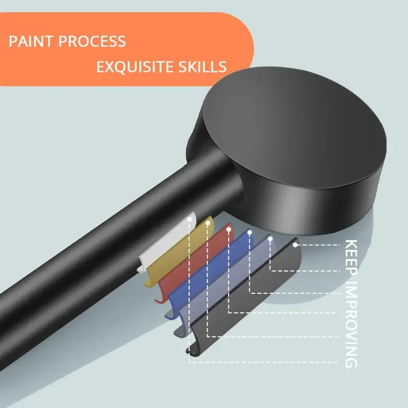 Black 5 Modes Shower Head Adjustable High Pressure ,Massage Shower Head