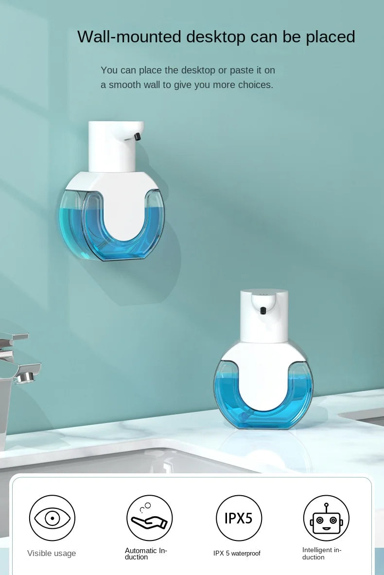 Smart Soap Dispenser 420ml Touchless Motion Sensor Washing Hand Device Wall-Mounted Liquid Soap Dispenser
