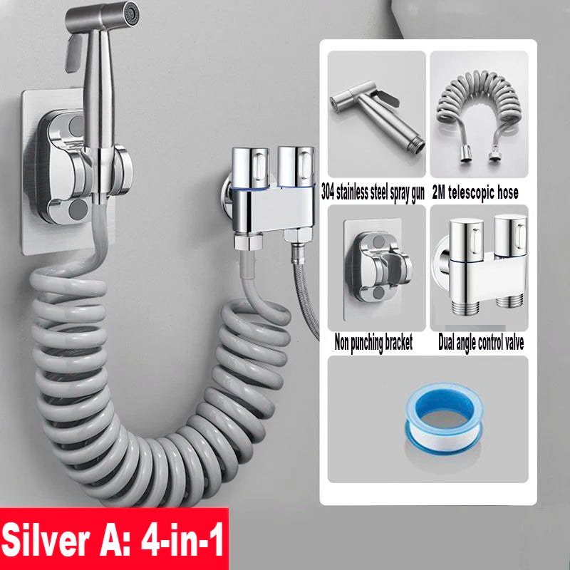 Handheld Toilet Bidet Faucet Sprayer Stainless Steel