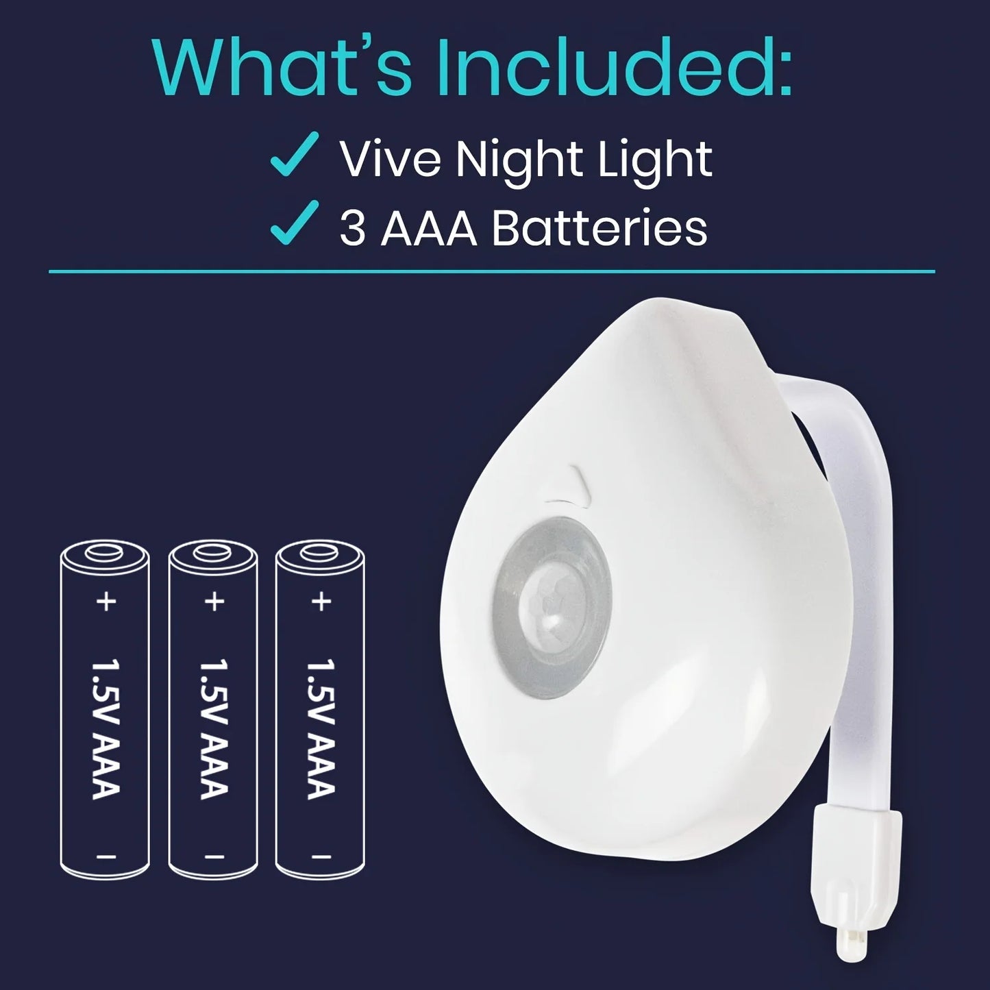 Toilet Motion Sensor Light, 8 Colors Changing Sensor LED Washroom Night Light