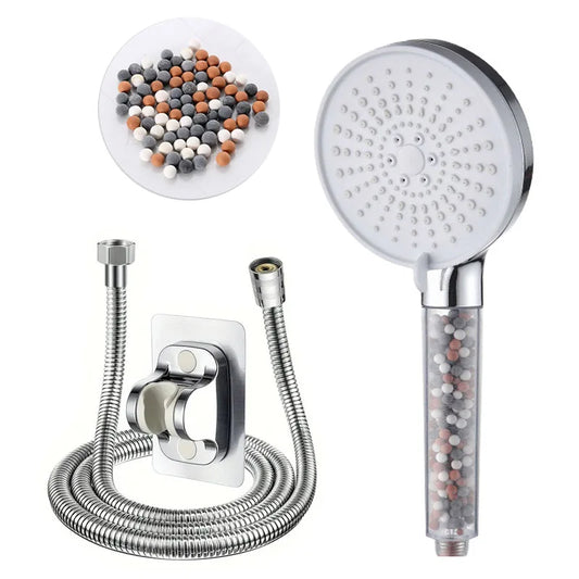 Bathroom Handheld 5-speed Adjustment Filter Booster Shower Head