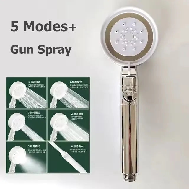 New 480mm Big Panel Showerhead 3 Mode Supercharge Rainfall Shower Head