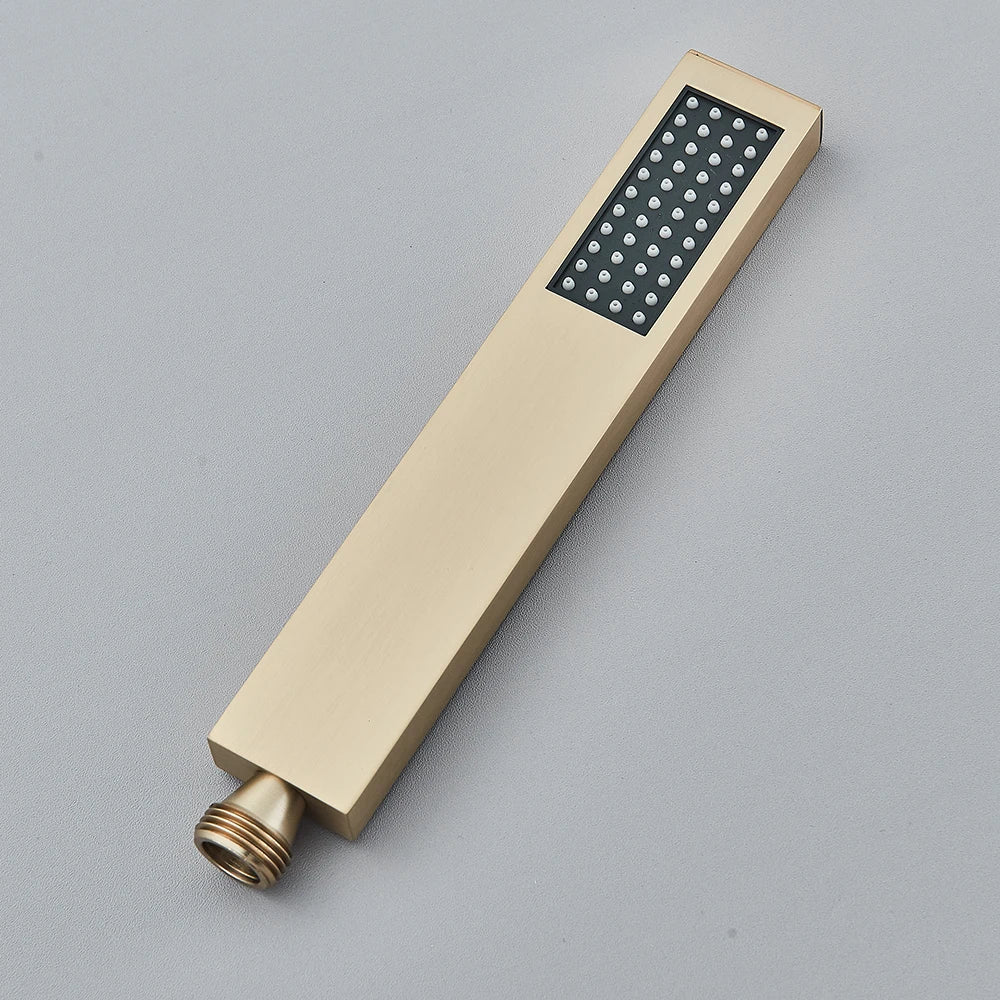 Hand shower Brass Shower Head. Square Handheld Head Replace