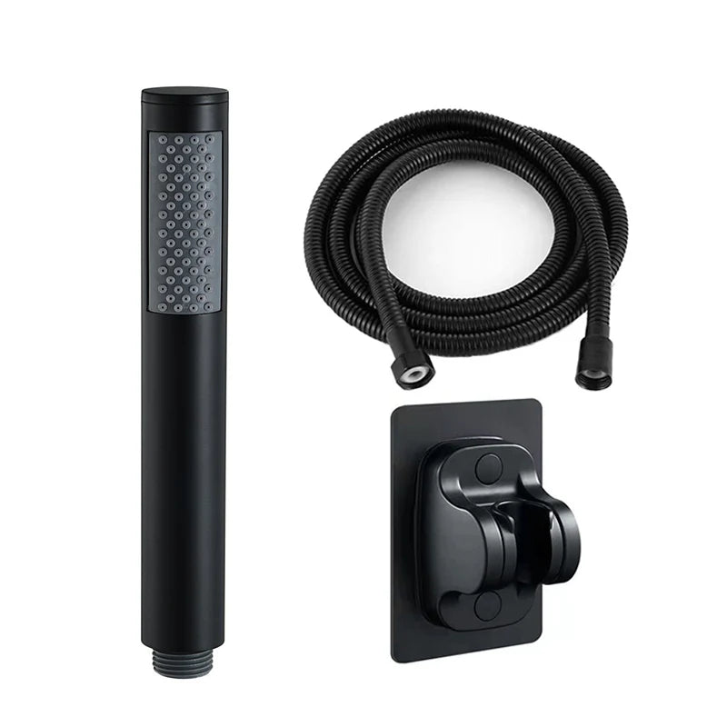 Handheld Cylindrical Stainless Steel Booster Shower Head