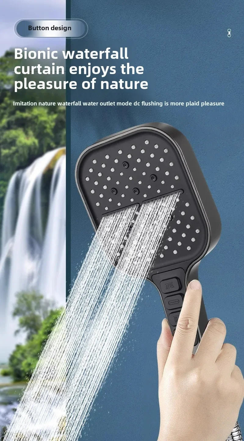 Large Shower Head 7 Modes Adjustable Shower Head