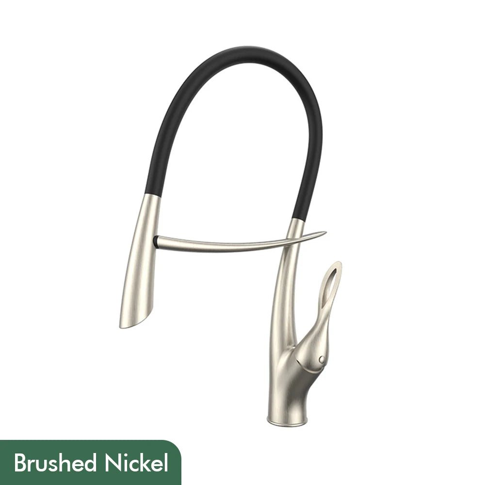 Pull Out Sensor Kitchen Faucet Single Handle Digital Display Intelligent Control
