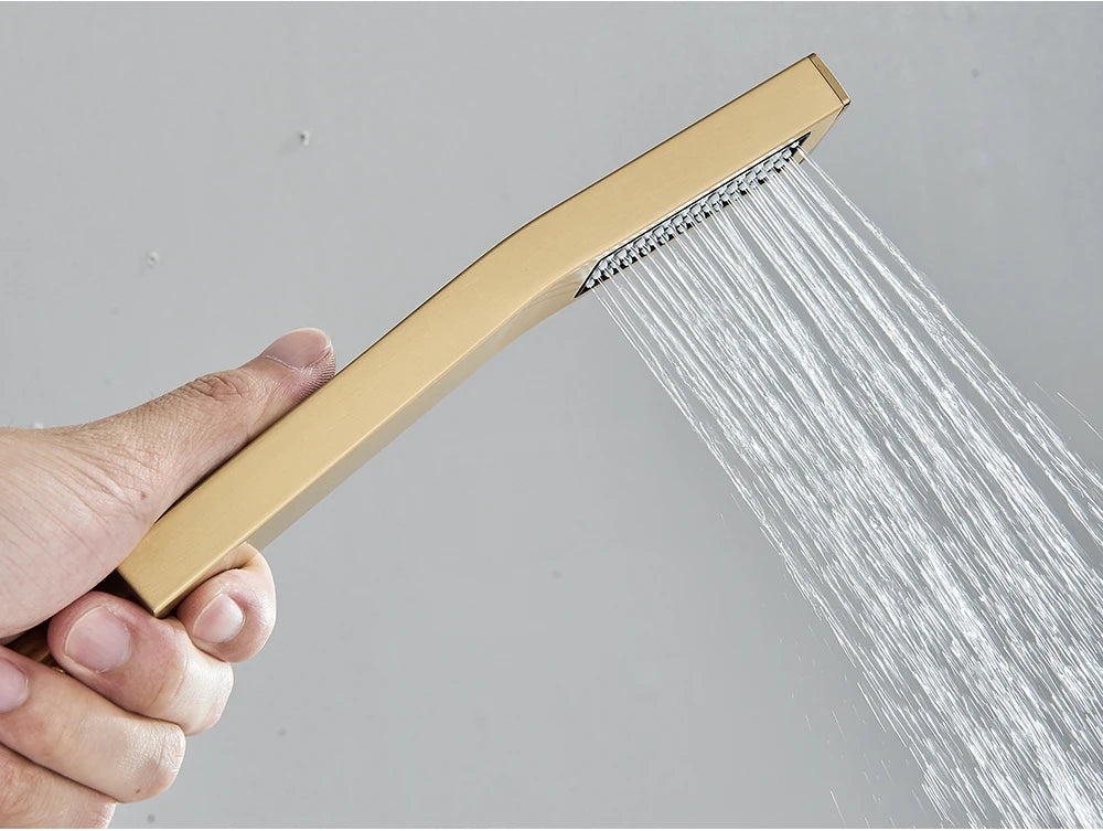 Hand shower Brass Shower Head. Square Handheld Head Replace