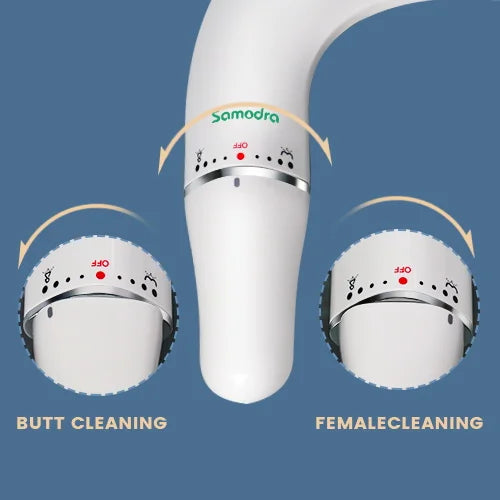 Ultra Slim Bidet Attachment for Toilet Seat - Dual Nozzle, Adjustable Water Pressure, Non-Electric