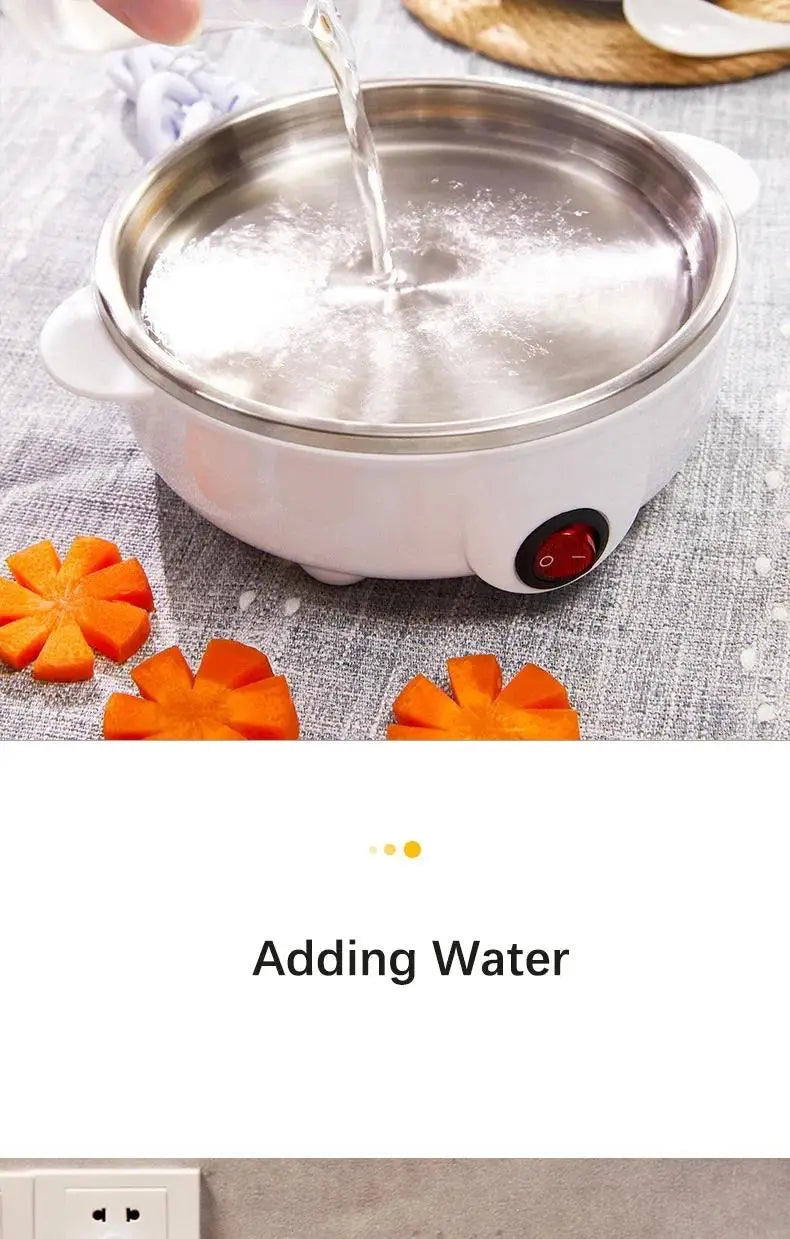110V/220V Multifunctional Electric Egg Boiler Double Layers Egg Cooker Mini Steamer