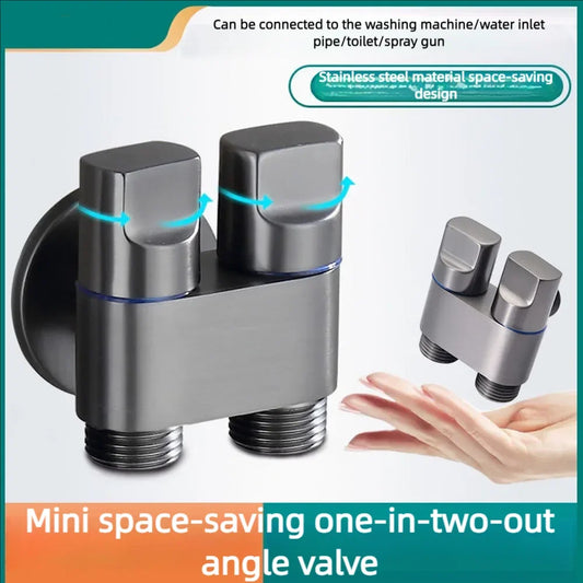 Stainless Steel Dual-Control Angle Valve, Anti-Backflow