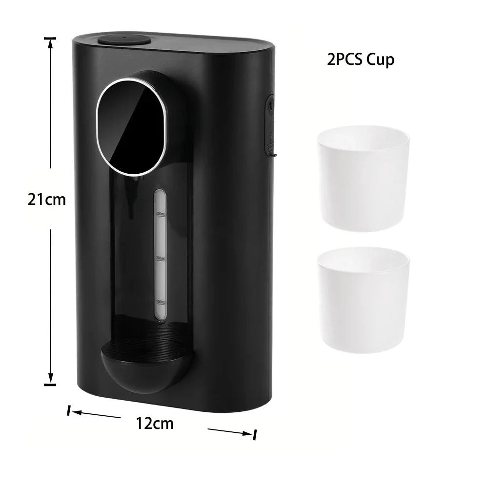 Smart Touchless 540ML Mouthwash Dispenser w/LED, 3 Modes, Wall/Table Mount, 2 Cups,