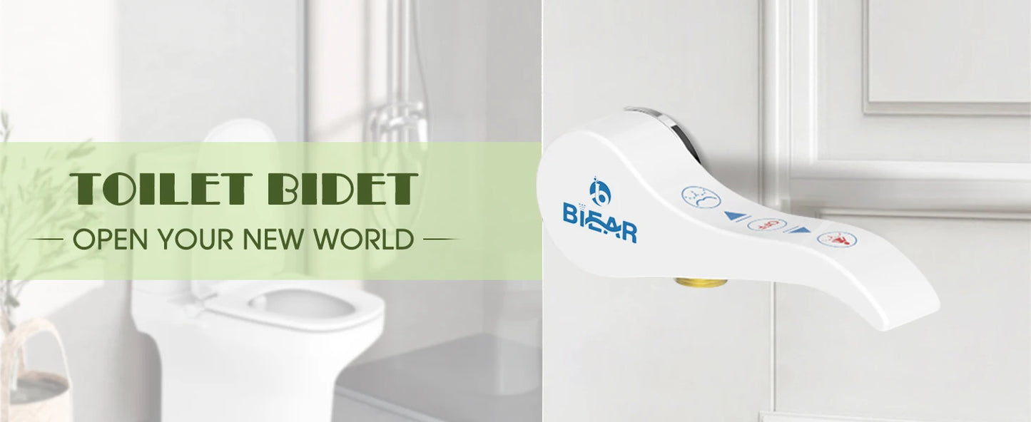 Ultra-Slim Bidet Attachment, Posterior&Feminine Wash-(Retractable Dual Nozzles), Non-Electric Bidet Attachment for Toilet Seat