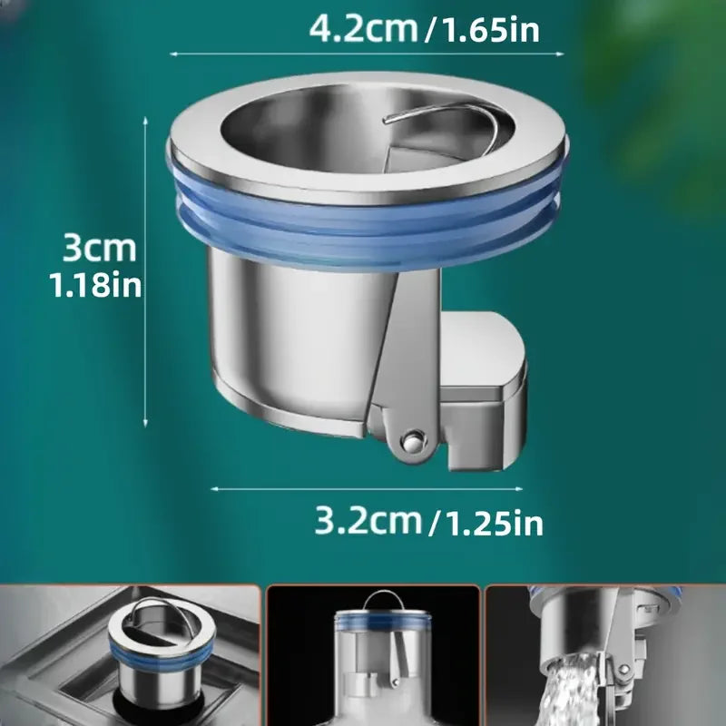 Floor Drain Core, All Copper, Odor Proof Core, Drain Guard Sewer Backflow Preventer