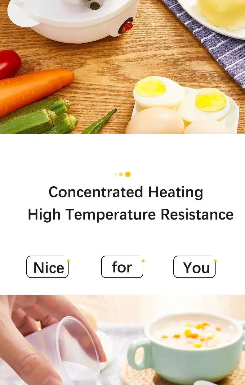 110V/220V Multifunctional Electric Egg Boiler Double Layers Egg Cooker Mini Steamer