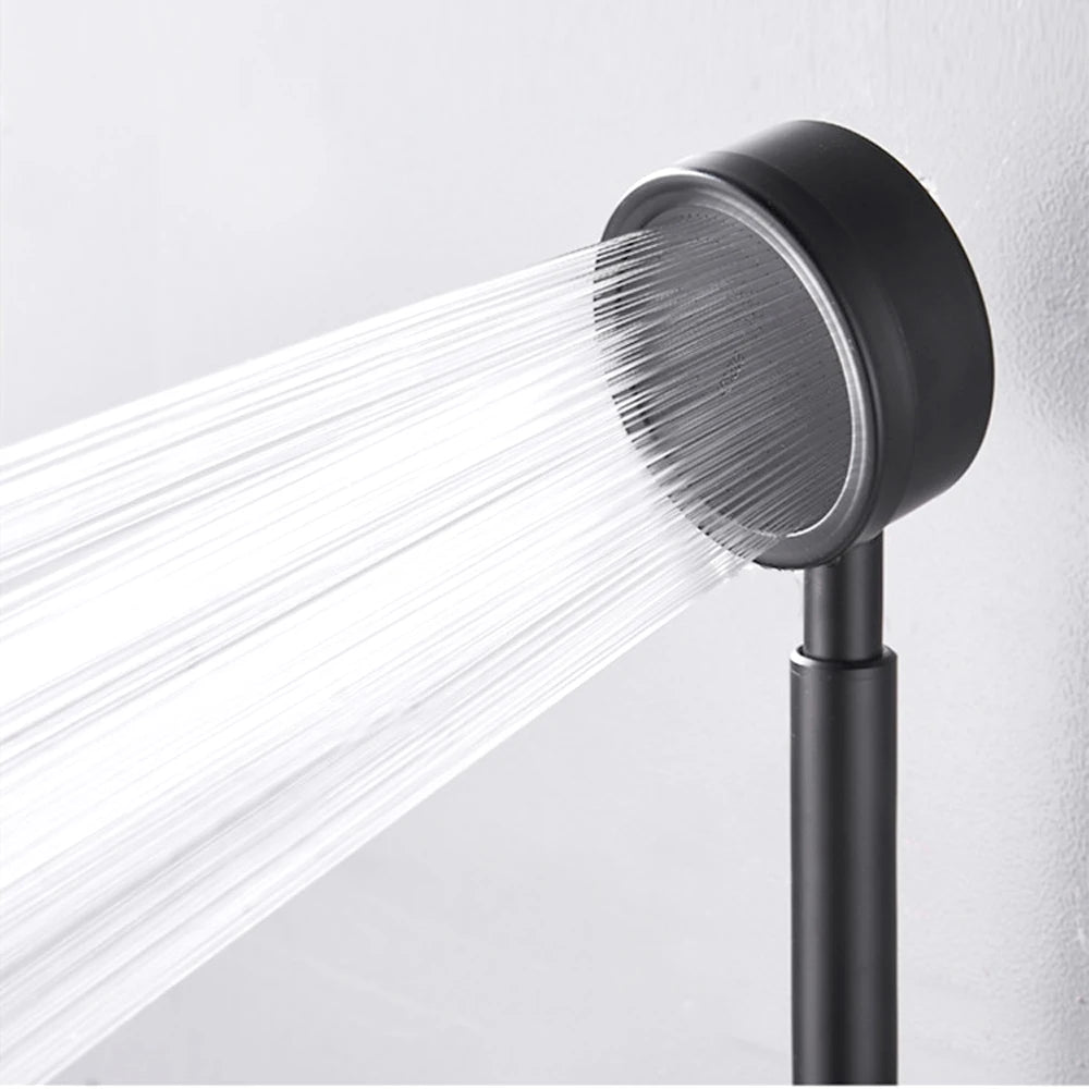 Black Stainless Steel Shower Head Fall resistant Durable High Pressure Showerhead