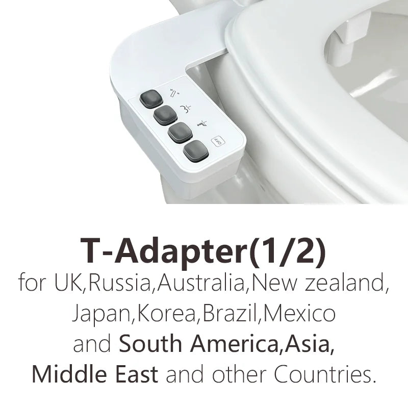 Bidet Attachment Feminine And Rear Wash Nozzle Cleaning, Water Pressure Control, Non-electric Mechanical Sprayer