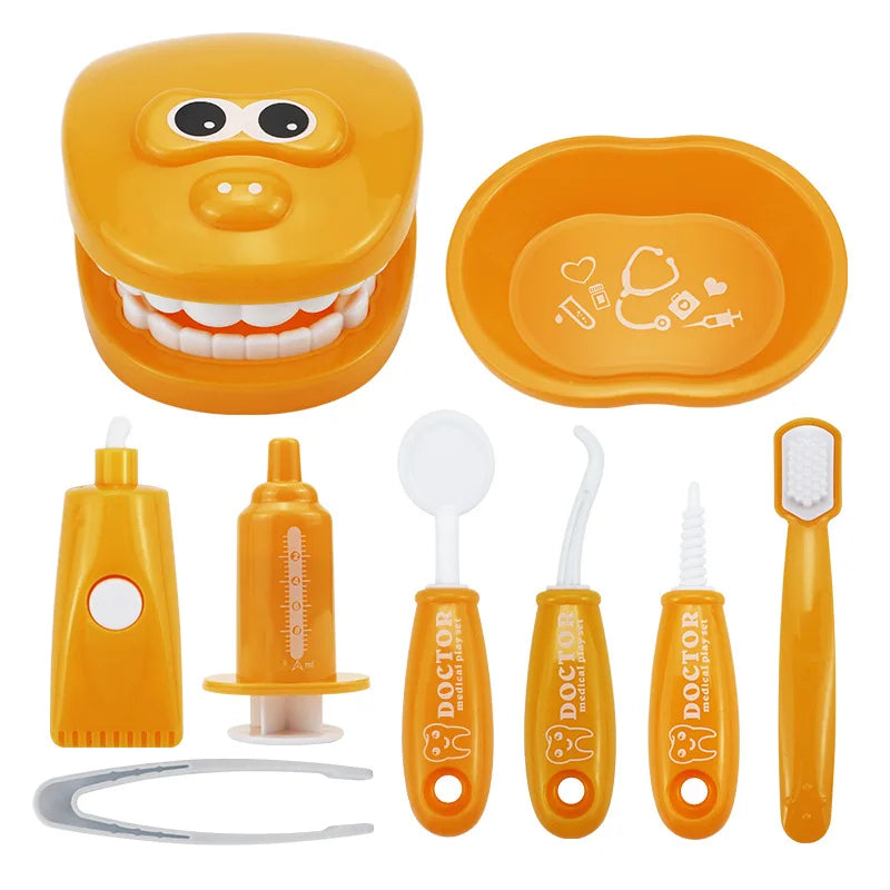 Children Montessori Toys , Dentist Check Teeth Model Doctors Role Play