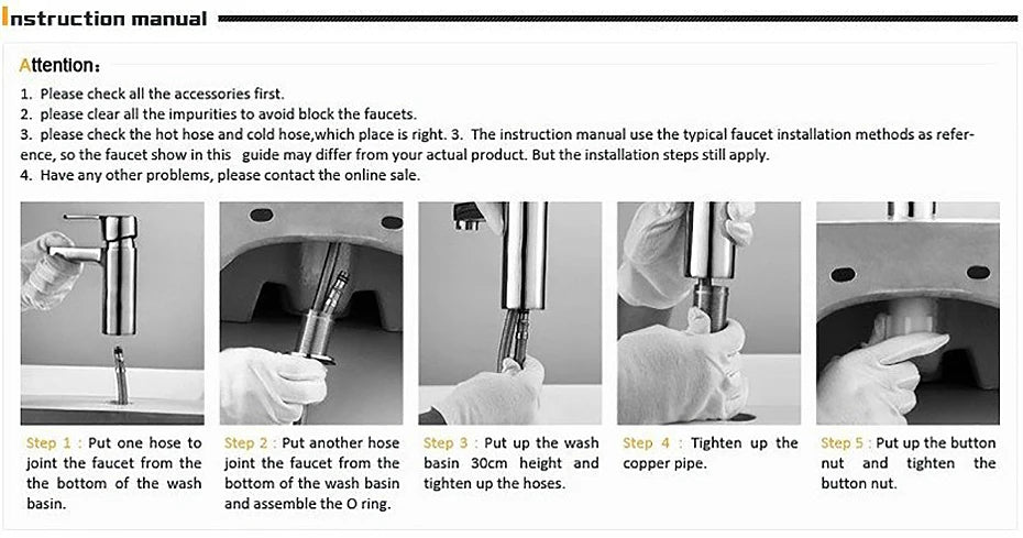 Gold Kitchen Faucets Silver Single Handle Pull Out Kitchen Tap Single Hole Water Mixer