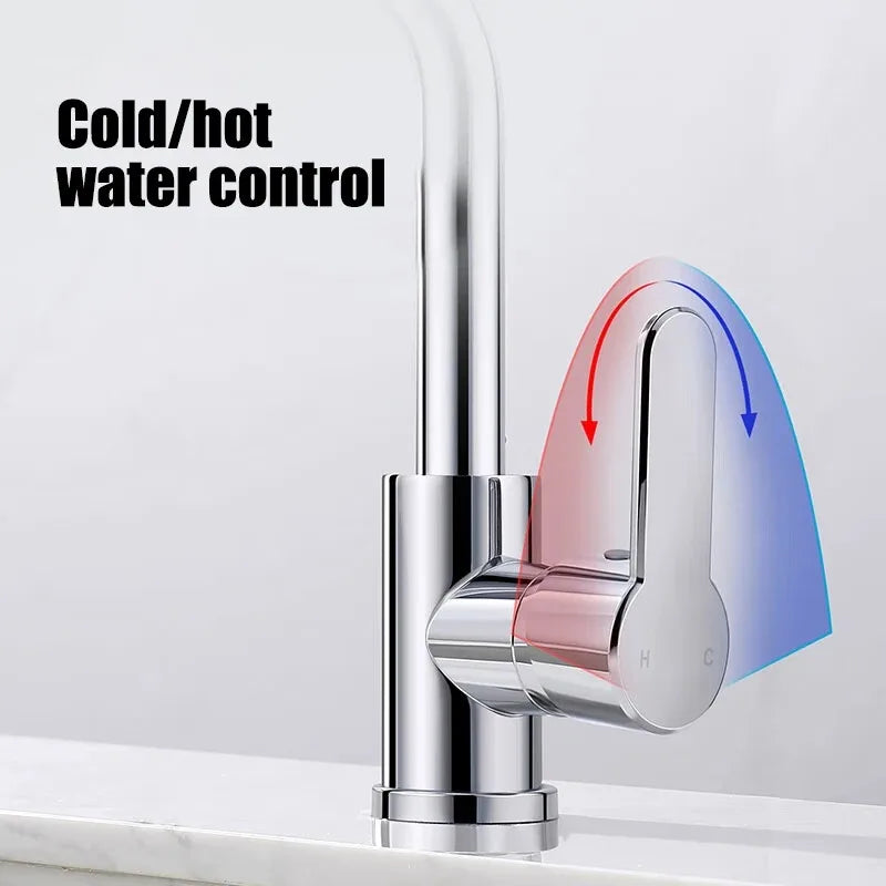 Bathroom faucet washbasin hot cold water 2-in-1 sink washbasin universal faucet