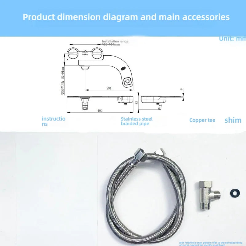 Toilet Bidet Left Handed Body Cleaner Ultra-thin Bidet Easy Installation No Need for Electricity Sprayer Cleaner For Toilets