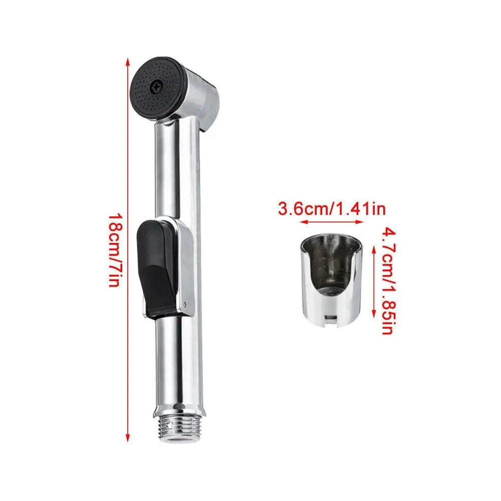 Handheld Hose Spray Shower Head Toilet Douche Bidet Head Bathroom Shower Stainless Steel