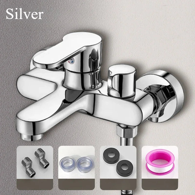 Bathroom Shower Faucet Mixing Valve Shower ,Shower Set Bathtub Mixing Switch Triple Hot and Cold Faucet