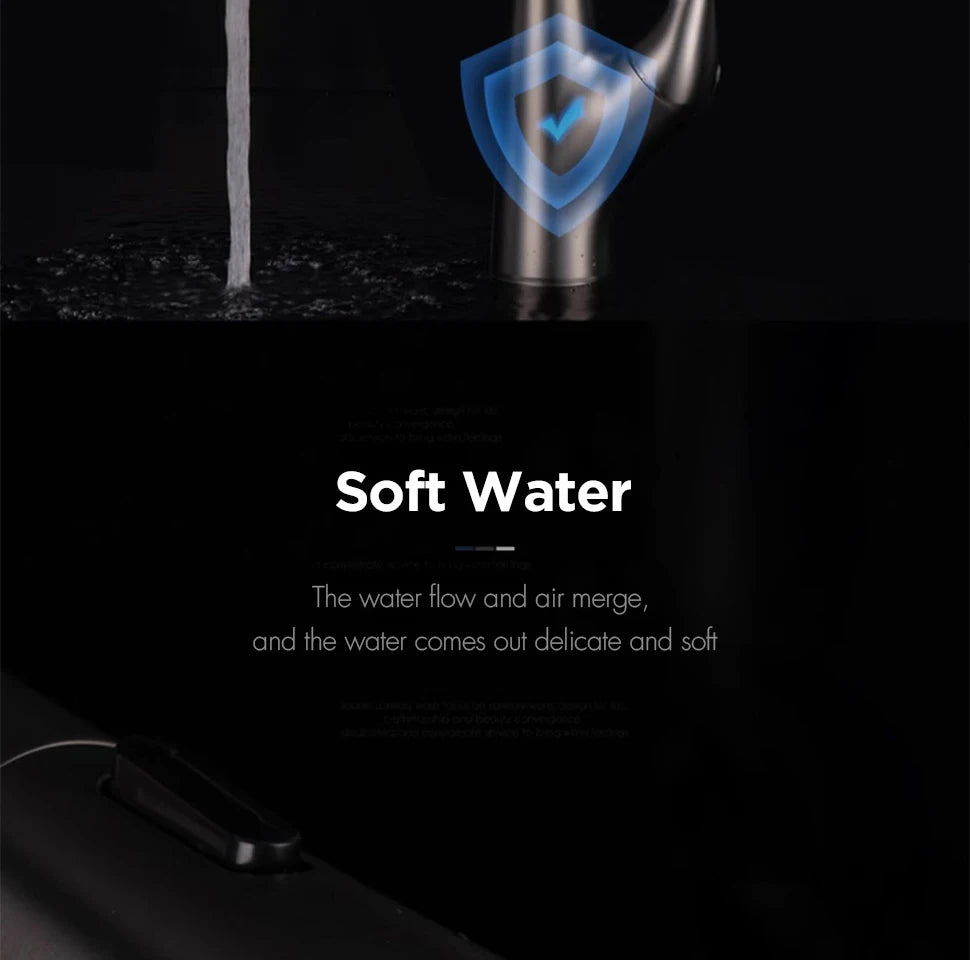 Pull Out Sensor Kitchen Faucet Single Handle Digital Display Intelligent Control