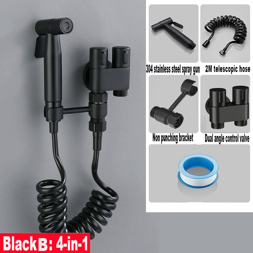 Handheld Toilet Bidet Faucet Sprayer Stainless Steel