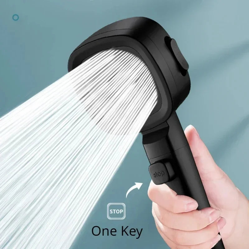Shower Booster Showerhead Powerful Booster Modes Handheld Showers Head