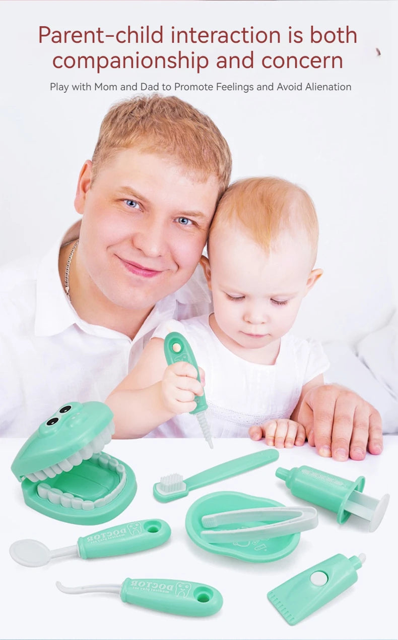 Children Montessori Toys , Dentist Check Teeth Model Doctors Role Play