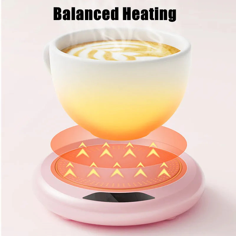 Thermostatic Heating Coaster USB Home Heating Coaster 3-speed Adjustment Heating 55 Degrees Constant Temperature