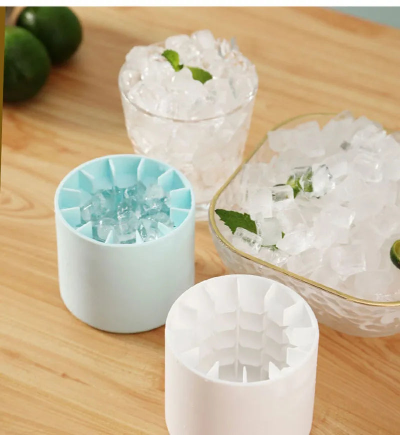 Silicone Ice Cube Mold Round Ice Bucket