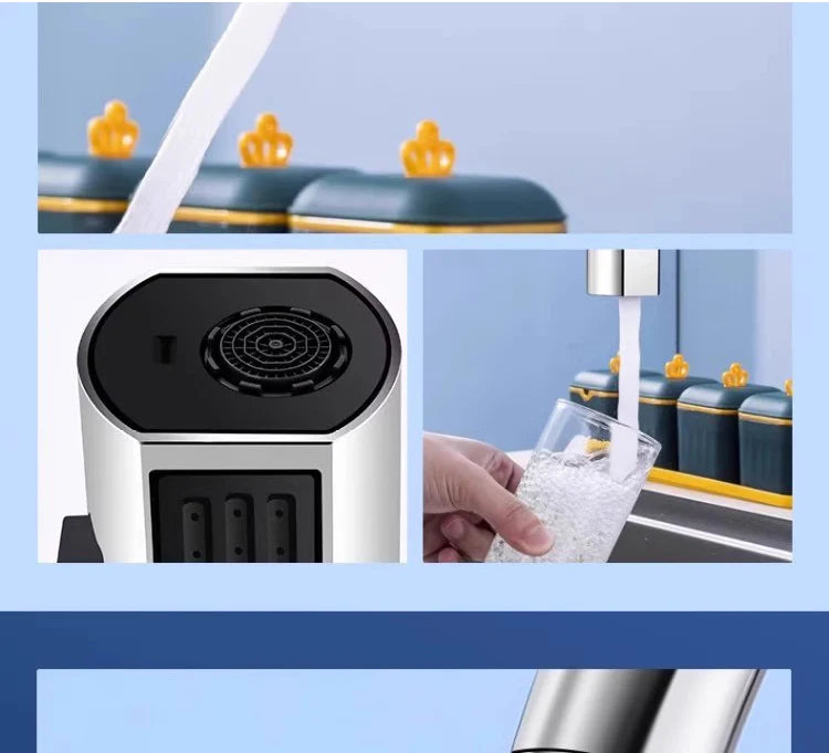 Kitchen Waterfall Three-mode Universal Swivel Extension Faucet