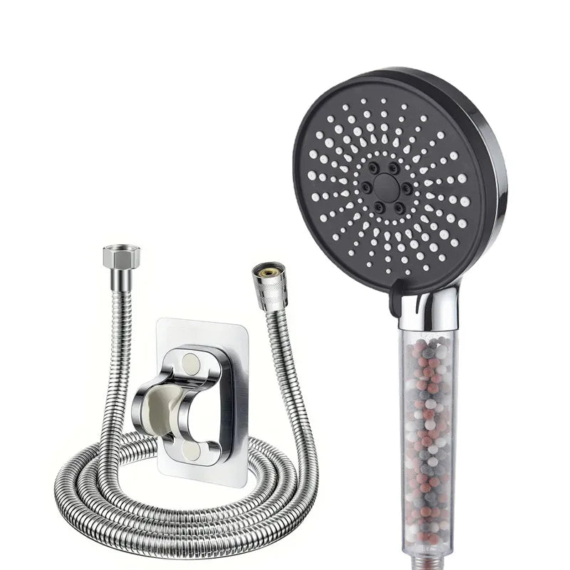 Bathroom Handheld 5-speed Adjustment Filter Booster Shower Head