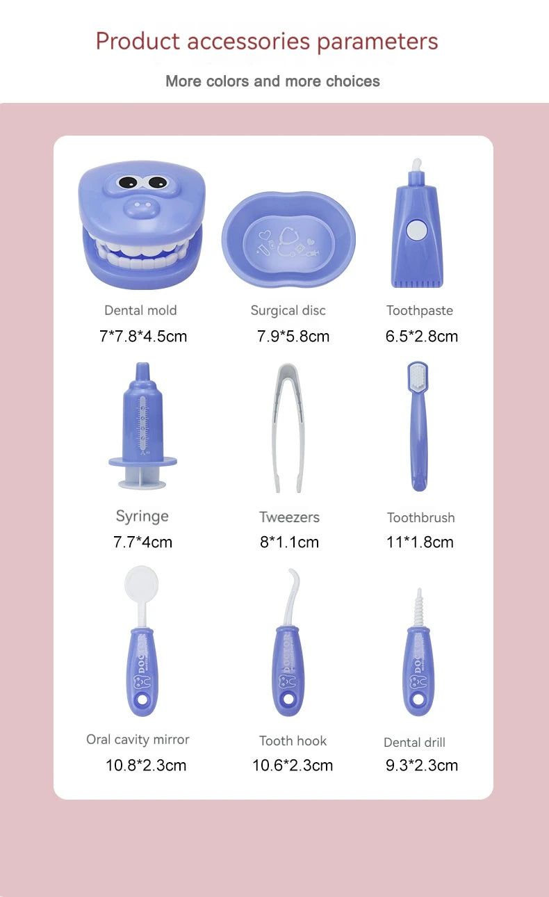 Children Montessori Toys , Dentist Check Teeth Model Doctors Role Play