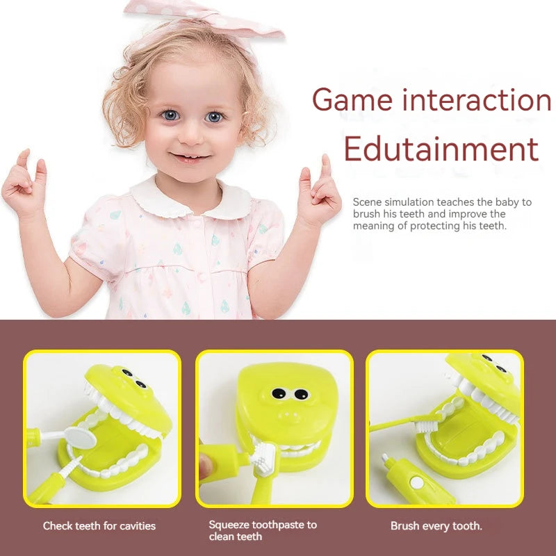 Children Montessori Toys , Dentist Check Teeth Model Doctors Role Play